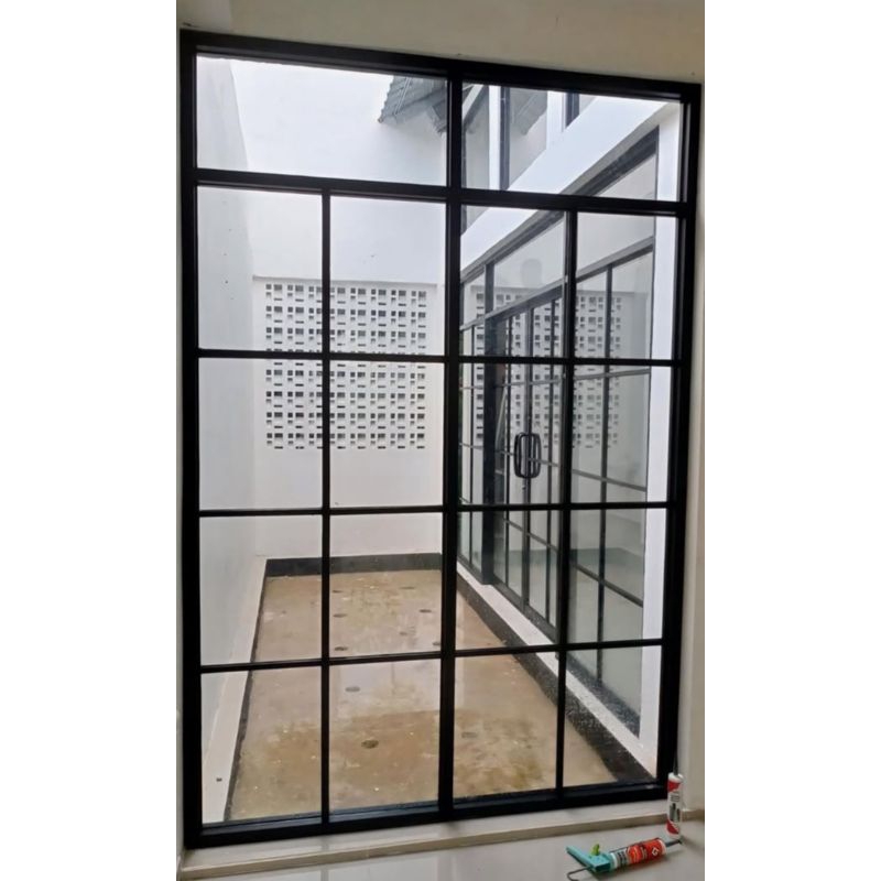 Kusen Partisi Kaca Mati | Aluminium Kaca