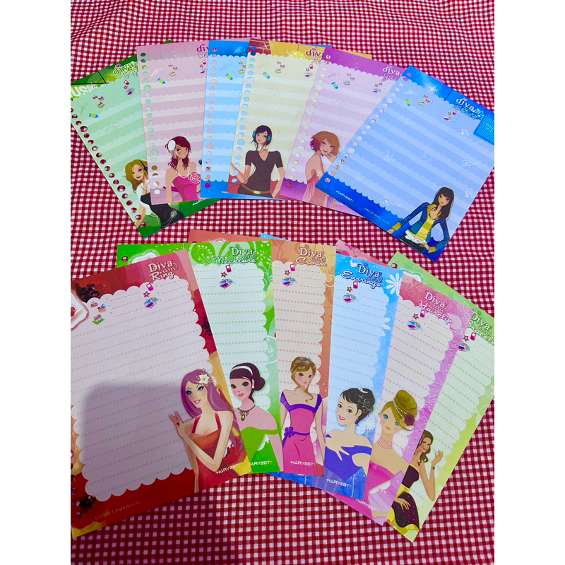 

(harga per paket sesuai foto) kertas binder harvest loose leaf