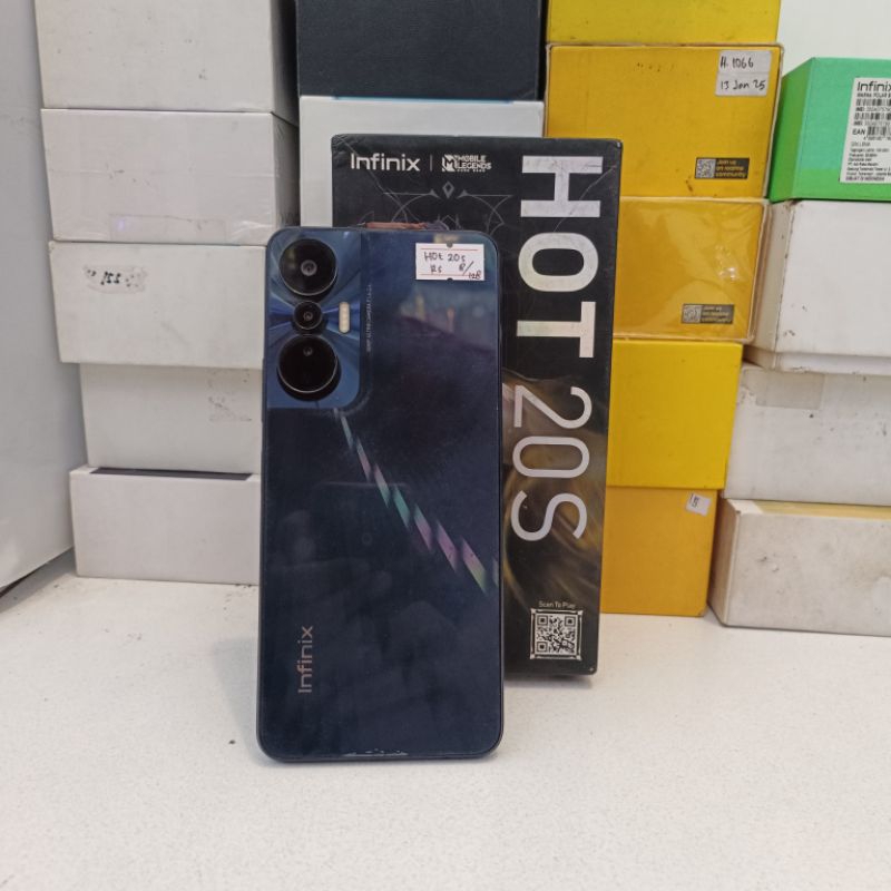 Infinix HOT 20s RAM 8/128GB Fullset - Hp Second Murah Berkualitas dan Bergaransi