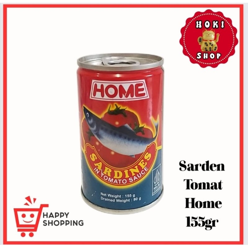 

Sarden HOME Saus Tomat 155gr / Ikan Sarden Dalam Saus Tomat / Sarden Tomat