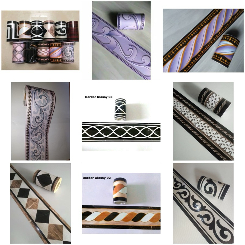 List border glossy 10 meter x 10cm list lantai Wallsticker Border