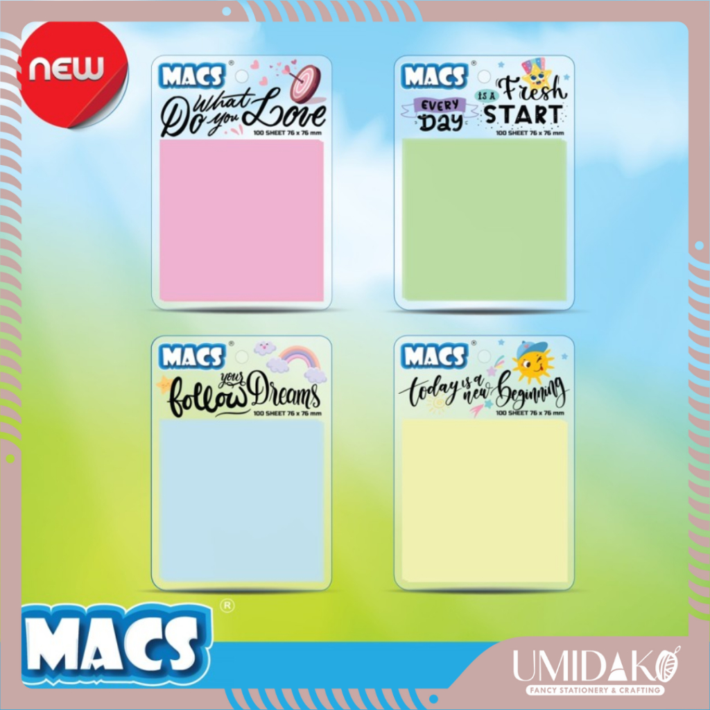 

[UMIDAKO] STICKY NOTES MACS 76X76 100'S