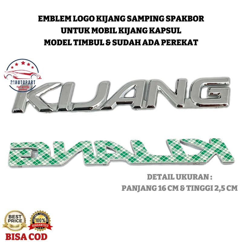 Emblem Logo Kijang Samping Spakbor untuk Mobil Kijang Kapsul