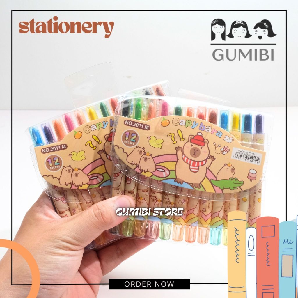 

CRAYON PUTAR MINI CAPYBARA KRAYON PUTAR TWIST CAPYBARA KAPIBARA krayon twist mini motif capybara lucu termurah district beauty