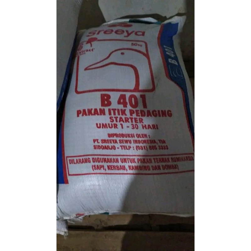 SREEYA B401 starter pakan itik entok bebek ras pedaging