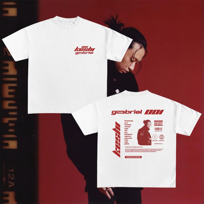 KAOS KESHI GABRIEL ALBUM | T-SHIRT BAJU BAND COMBED PREMIUM 24s PRIA WANITA | UNISEX