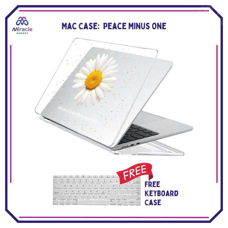 MacBook Clear Case Glitter Peaceminusone G Dragon Flower Free Keyboard Protector Cover Hard Case