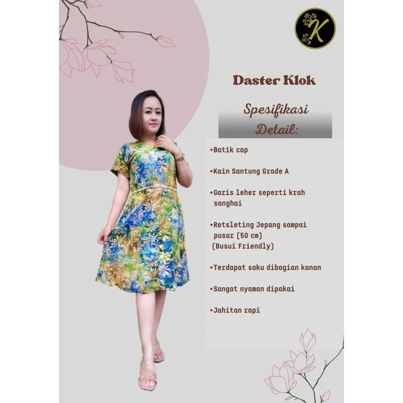 DASTER KLOK BY KINANTHI BATIK NUSANTARA