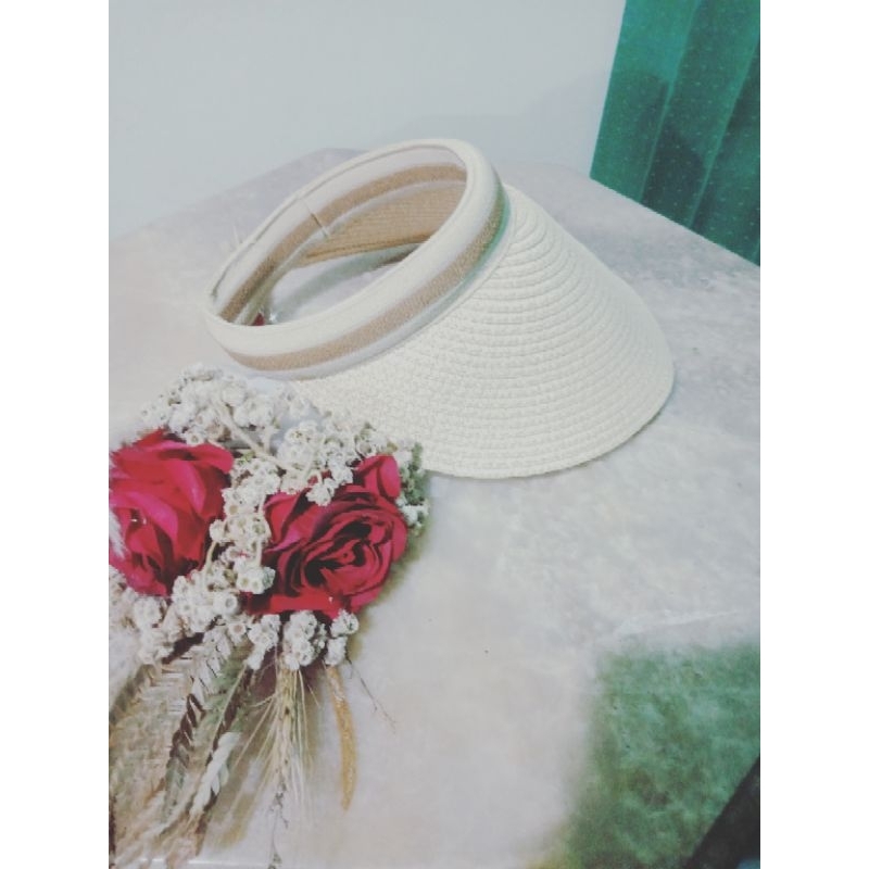 Topi Hijabers wanita, Topi pantai, Topi Jerami, Topi Santai, Topi Golf, korean style, kekinian,