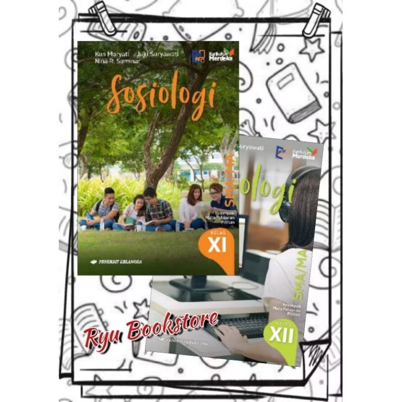 Buku Sosiologi SMA 11/XI 12/XII Kurikulum Merdeka Erlangga