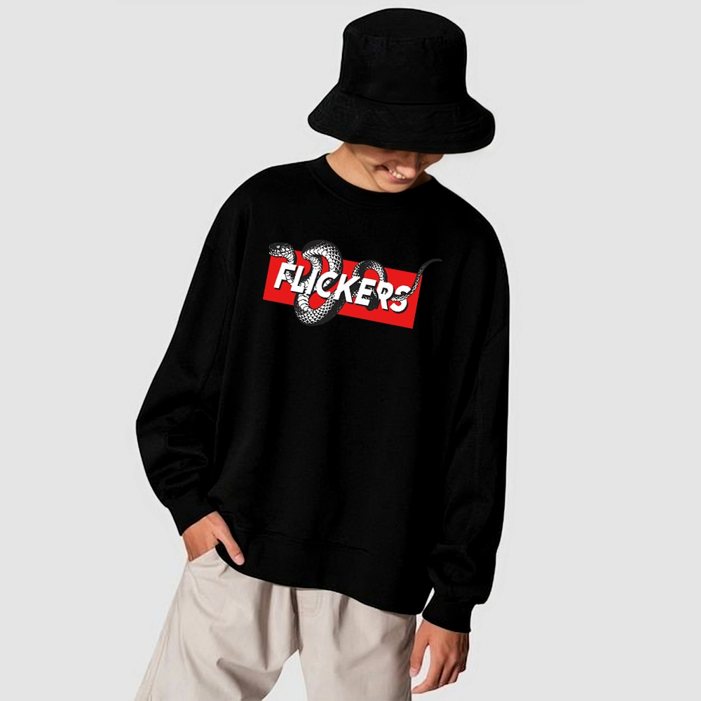 Sweater Pria Flickers Switer Cowok Baju Lengan Panjang Pria Sweater Pria Jumbo - Giotto898