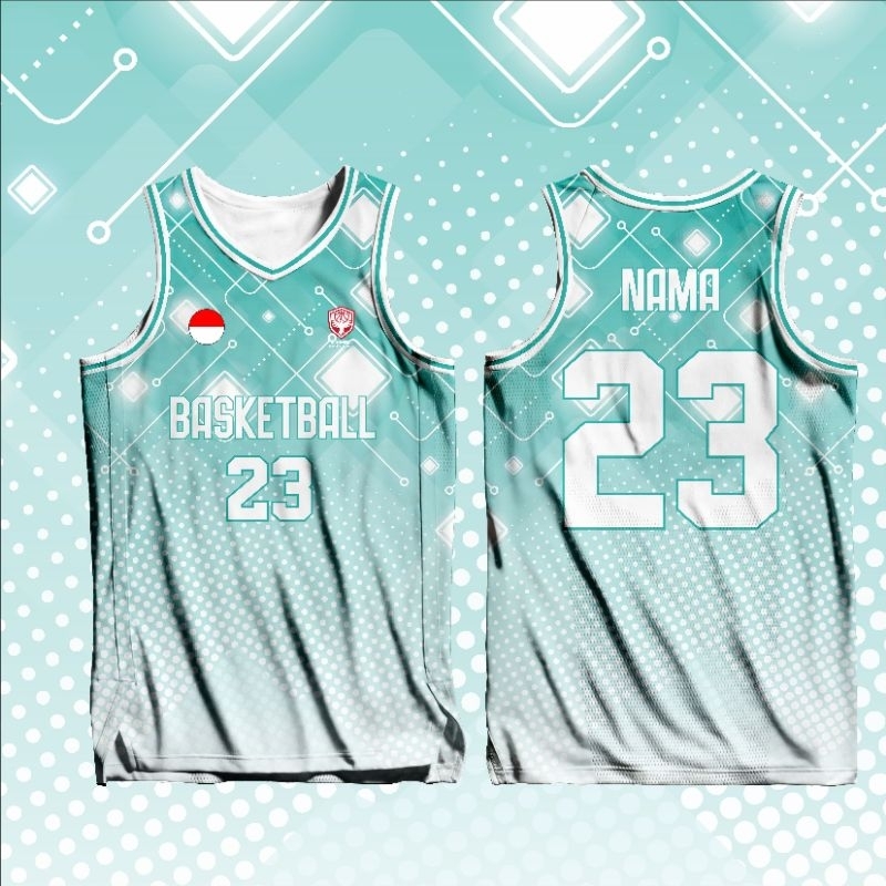 Jersey Basket Custom  – Baju Basket Keren Bahan Dryfit Premium | Bisa Nama & Nomor Sendiri