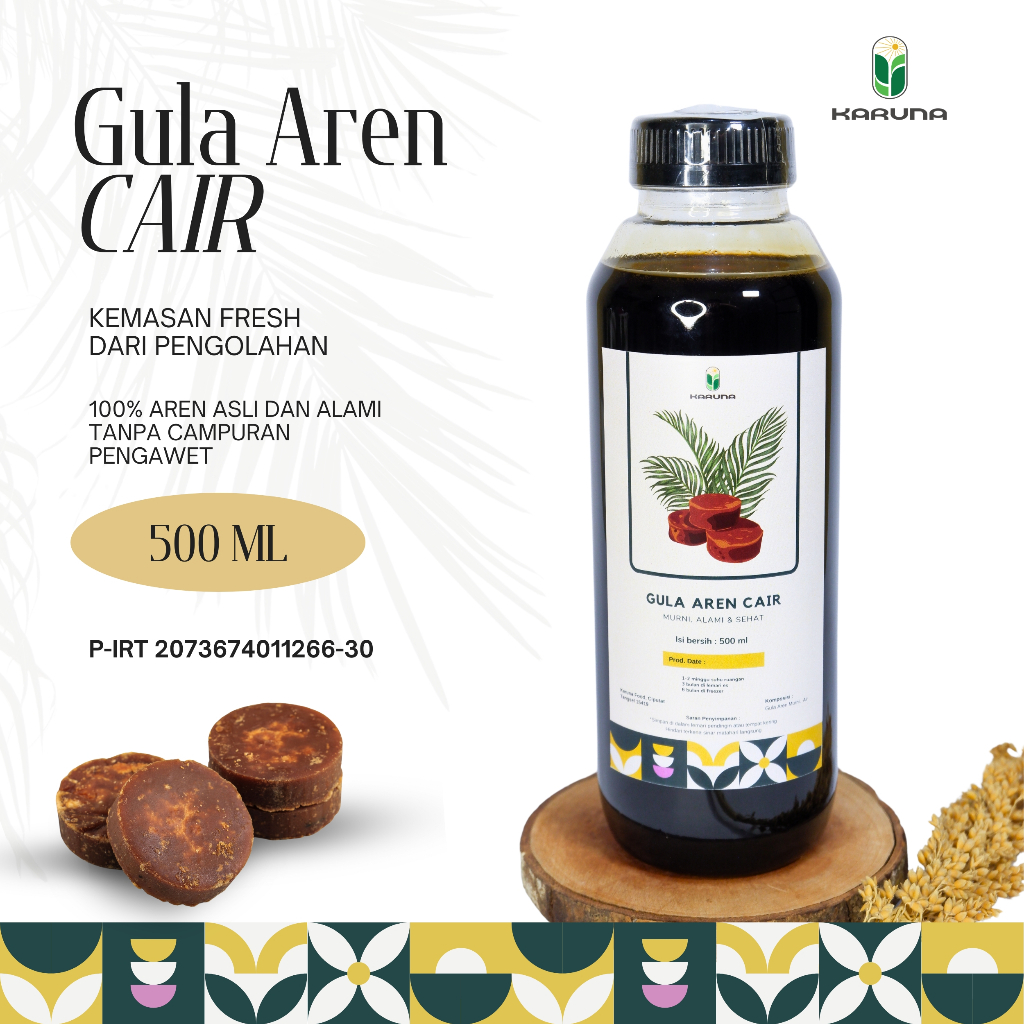 

Karuna - Gula Aren Cair Asli 500 ml tanpa pengawet