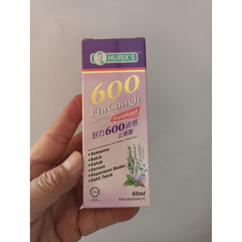 

Hurix's 600 Flu Cough syrup improved 60 ml
