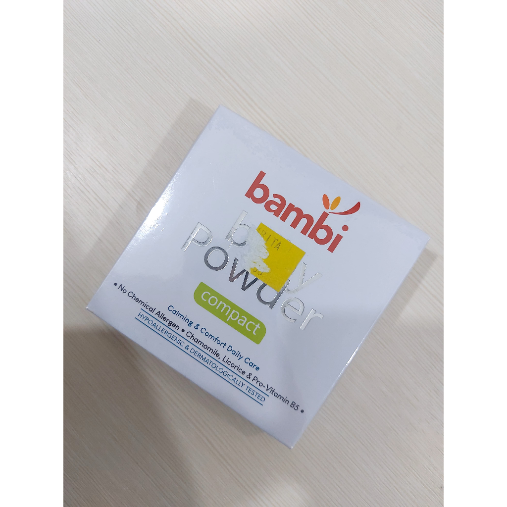 BAMBI BABY POWDER COMPACT,BEDAK PADAT BAYI