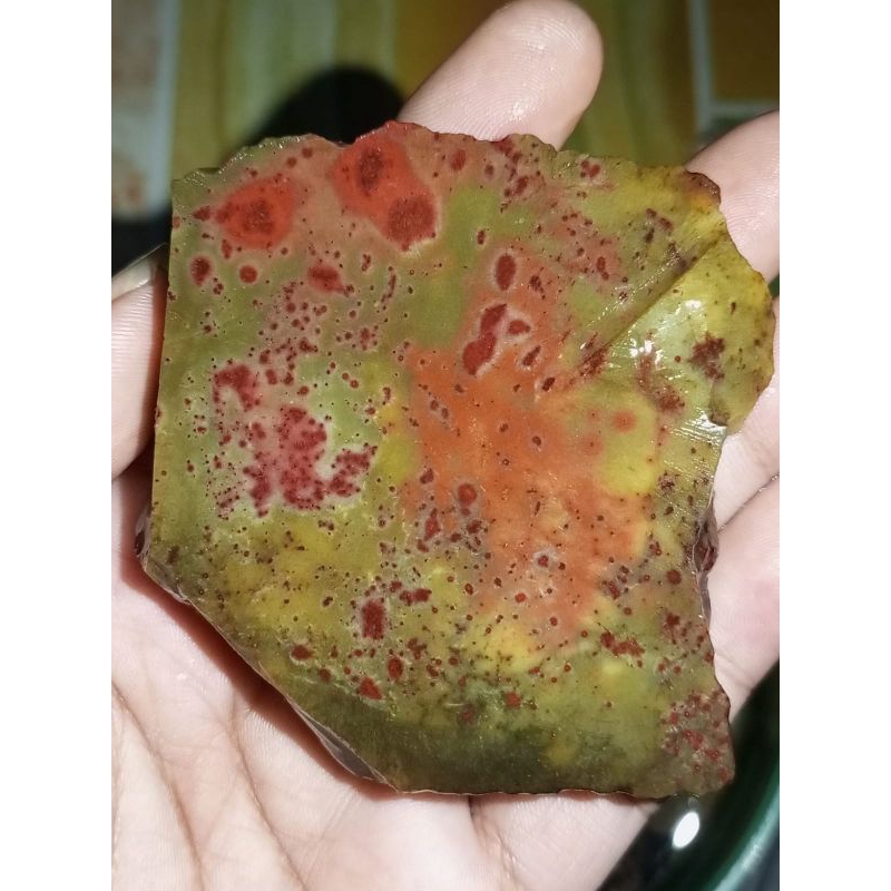 Natural Bahan Batu Pancawarna Garut Cikolak Totol Merah