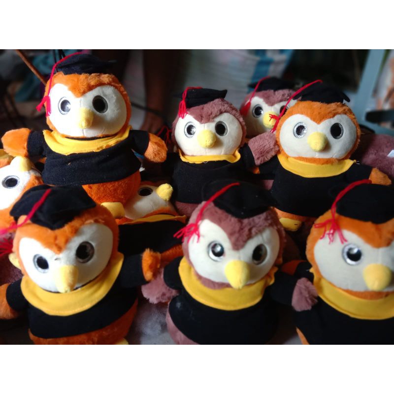 Boneka Wisuda Owl 10-11Inci Boneka Wisuda Burung Hantu
