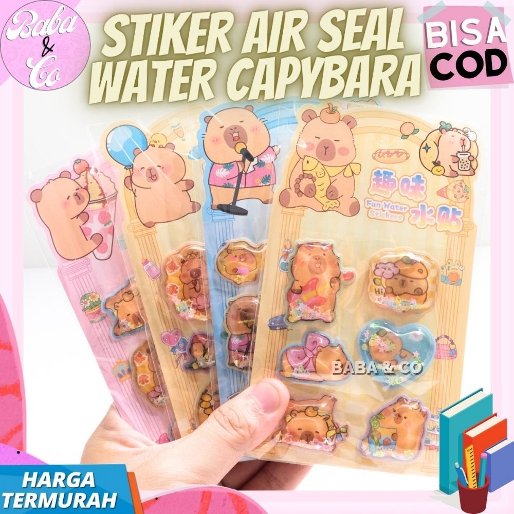 

STIKER 3D AIR WATER SEAL CAPYBARA XQ-801 STICKER CAPYBARA AIR WATER SEAL LUCU UNIK MURAH