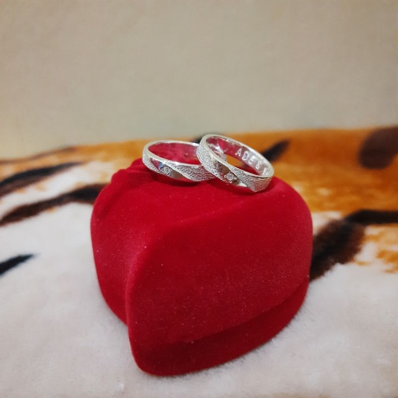 CINCIN TUNANGAN / COUPLE PERAK ASLI