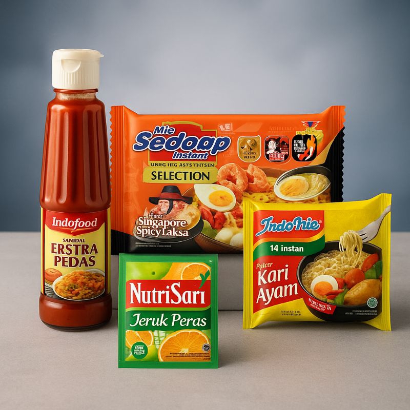

PROMO BERHADIAH UANG TUNAI. 1 RENCENG NUTRI SARI RANDOM VARIAN RASA ISI 10 SACHET + 1 PCS SAMBAL INDOFOOD EKSTRA PEDAS BOTOL 270 ML + 2 PCS MI SEDAP SPICY SINGAPORE LAKSA + 2 PCS INDOMIE RASA KARI AYAM