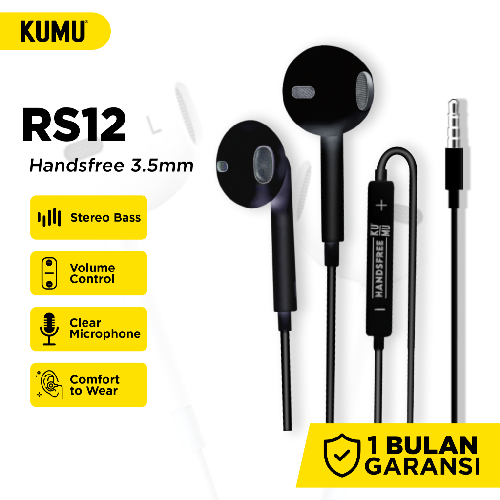 Headset Handsfree Rs-12 Jack Original GadgetKU GadgetMU