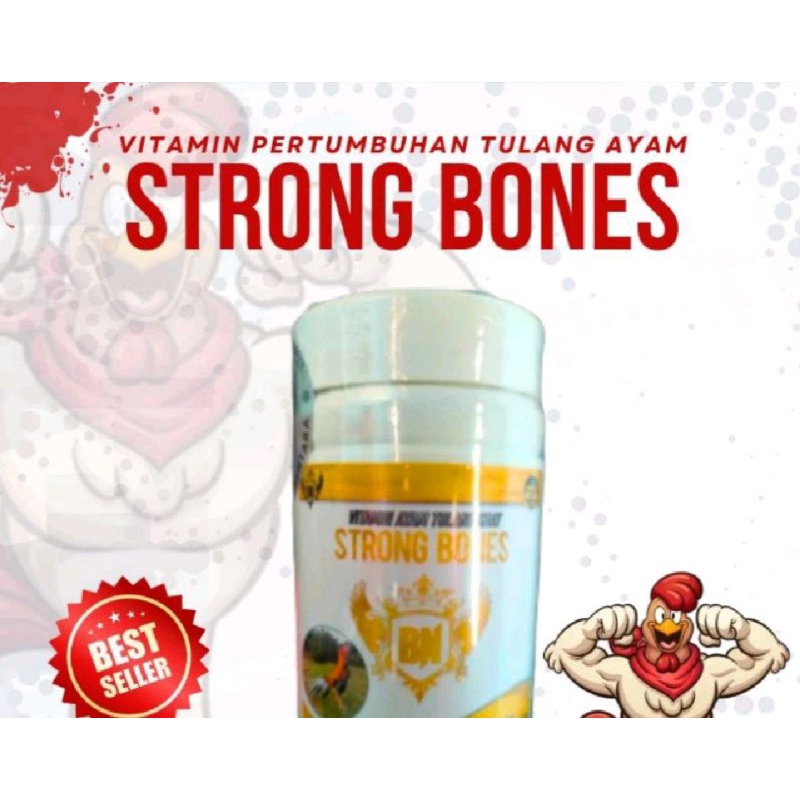 STRONG BONES vitamin ayam exstra kalsium untuk kekuatan dan pertumbuhan tulang ayam bangkok...
