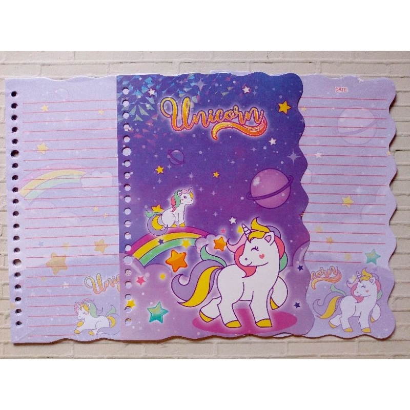 

20 LEMBAR ISI BINDER A5 UNICORN/LOOSE LEAF 20 LUBANG