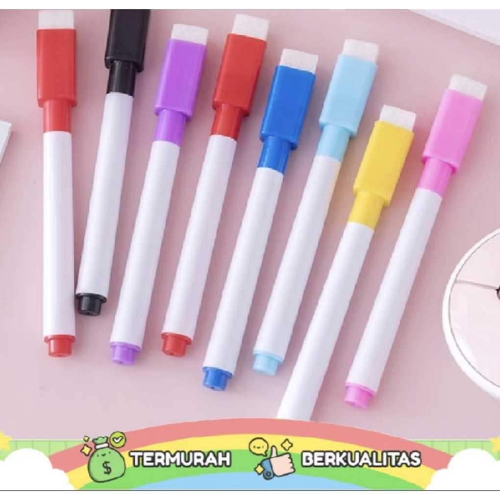 

Spidol Wipe and Clean Whiteboard Papan Tulis Anak Warna Warni