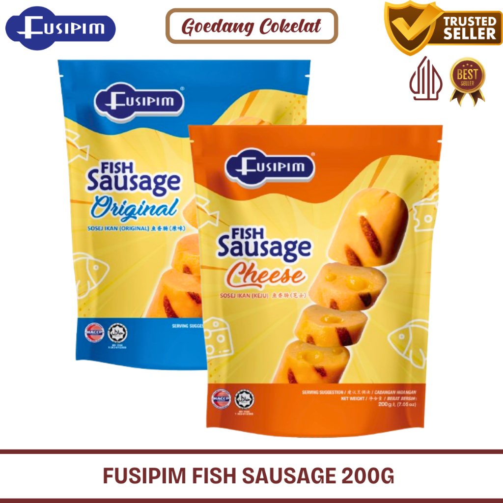 

Fusipim Fish Sausage Sosis Ikan Rasa Original Cheese 200g