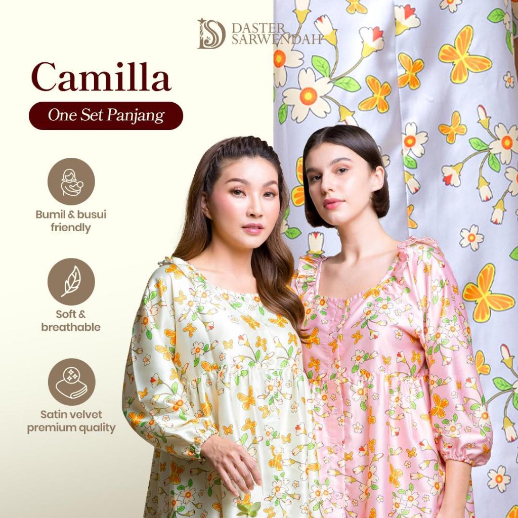 Daster Sarwendah - CAMILLA - One Set Panjang - Satin Velvet