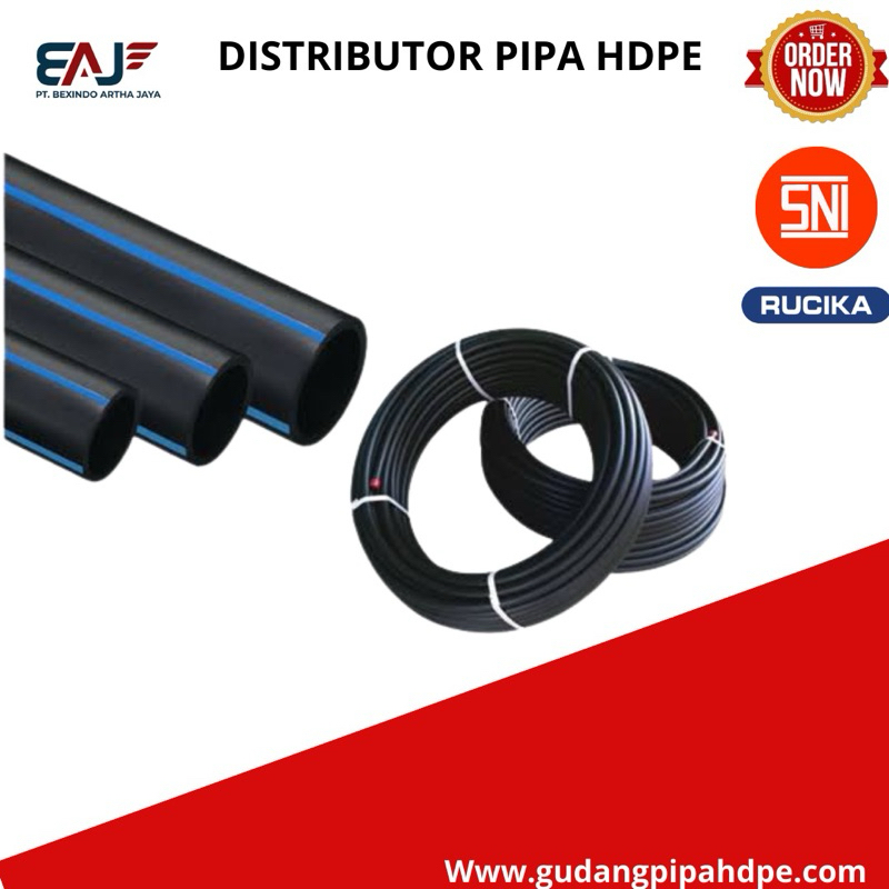 Pipa Hdpe Rucika 110mm Pn10 - Pipa Hdpe 4"Inch Pn10 - Pipa Hdpe 4" Inch Pn10 Gulungan 50mtr