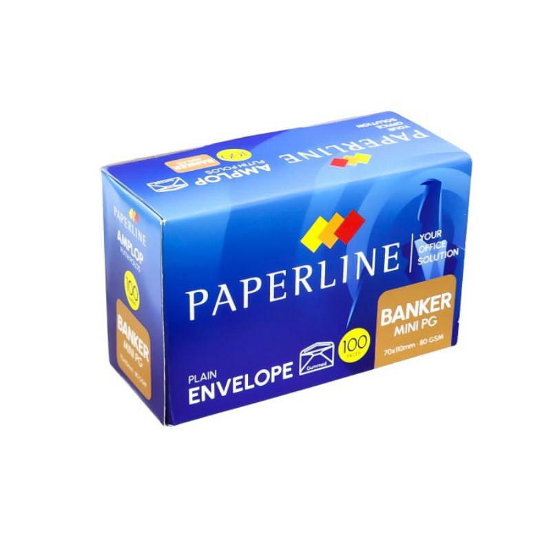 

(100 pcs) Amplop Paperline Banker Mini Ukuran 110 x 70 mm Tebal 80 gsm