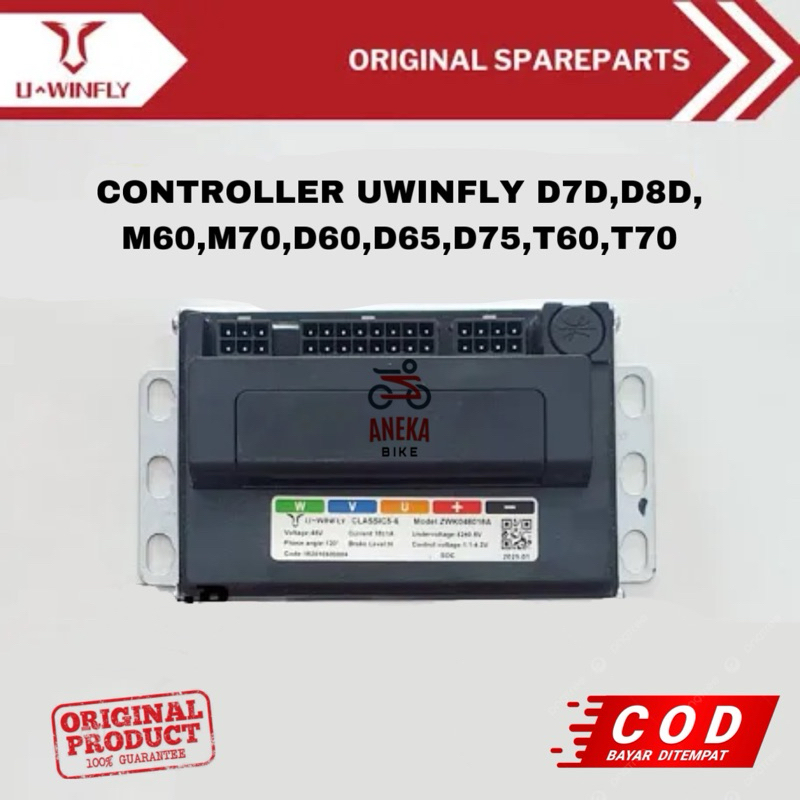 CONTROLLER SEPEDA LISTRIK UWINFLY ZWK048018A ORIGINAL 100% COCOK UNTUK UWINFLY D7D D8D D60 D70 D75 M