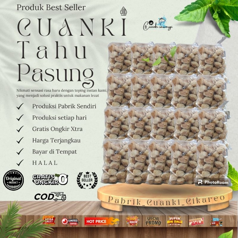 

Toping Instan Cuanki Tahu Pasung isi 500pcs termurah free kardus
