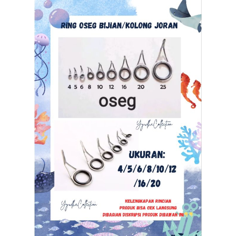 Ring OSEG Bijian/ Ring Kolong Joran Kaki 1/Pengganti Kolong Joran/Custom Joran