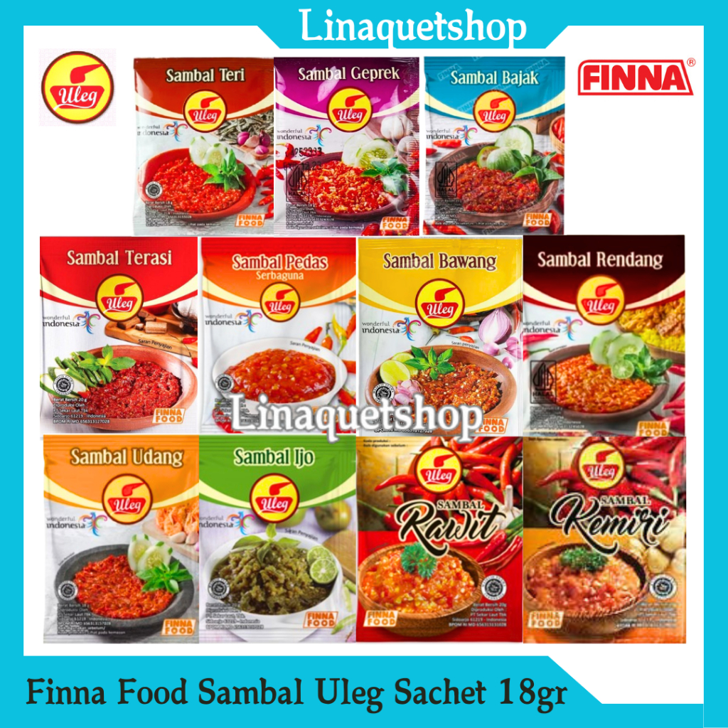 

FINNA FOOD Sambal Uleg Sachet 18gr (1 Pcs)