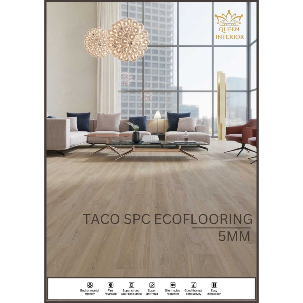 TACO SPC ECOFLOORING 5mm - SPC FLOORING - Lantai Kayu - SPC Click