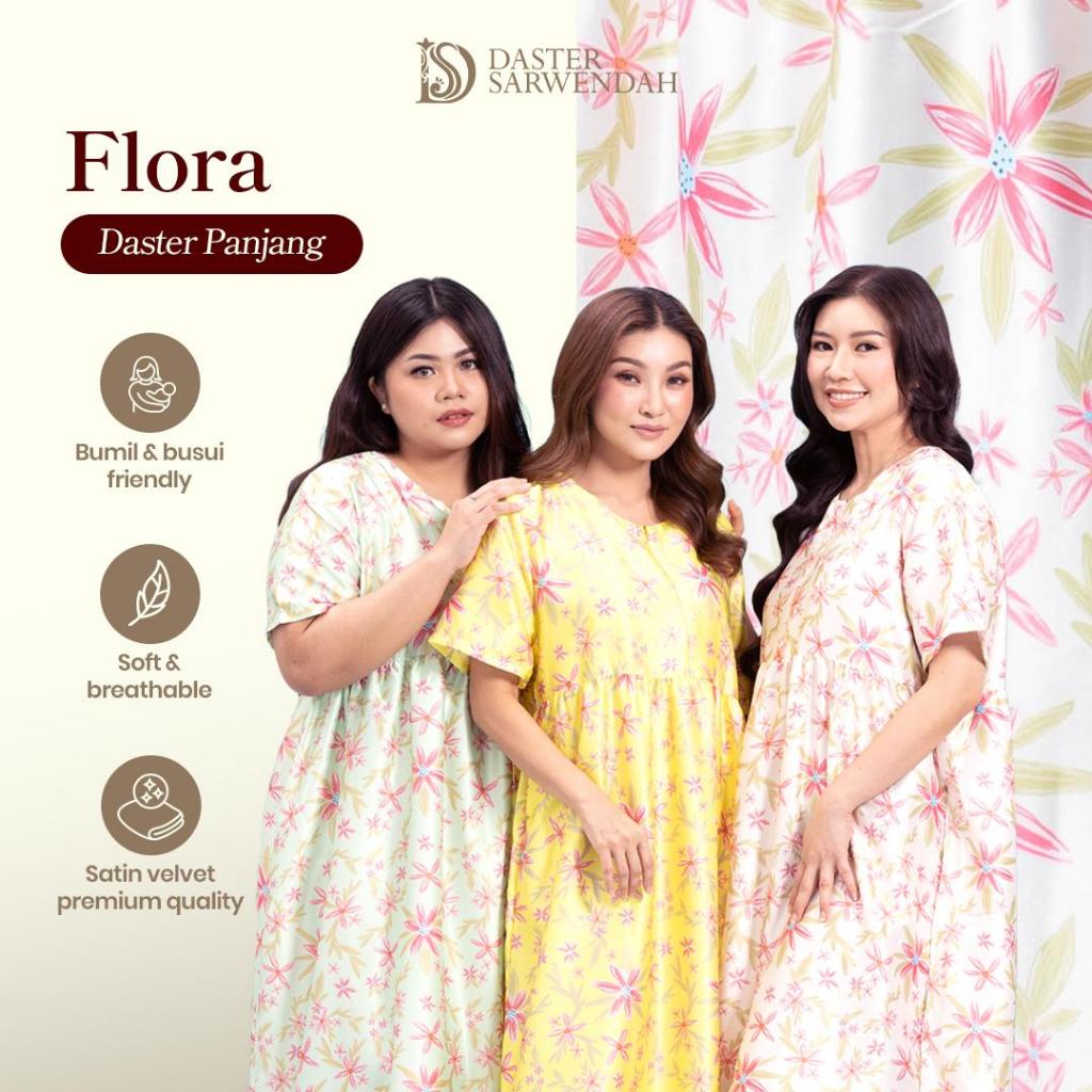 Daster Sarwendah - FLORA - Daster Panjang - Satin Velvet