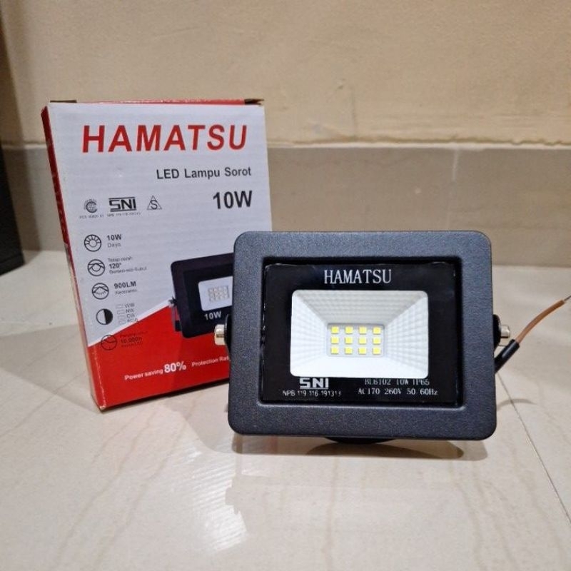 KAP LAMPU SOROT LED 10WATT 10W / LAMPU SOROT TEMBAK LED 10 WATT HAMATSU