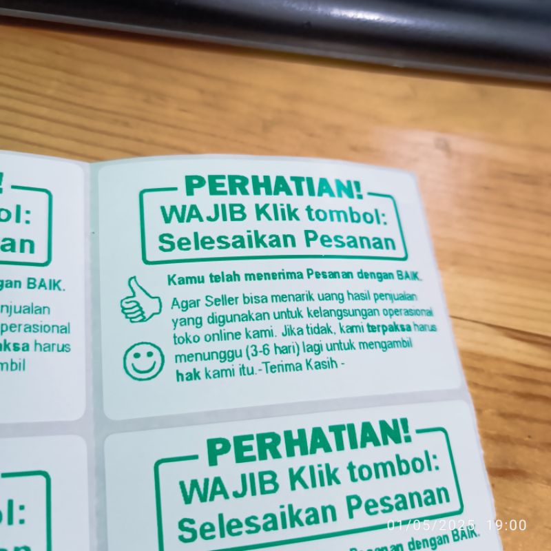

Stiker Fragile Toko Online Jangan Dibanting 100pcs