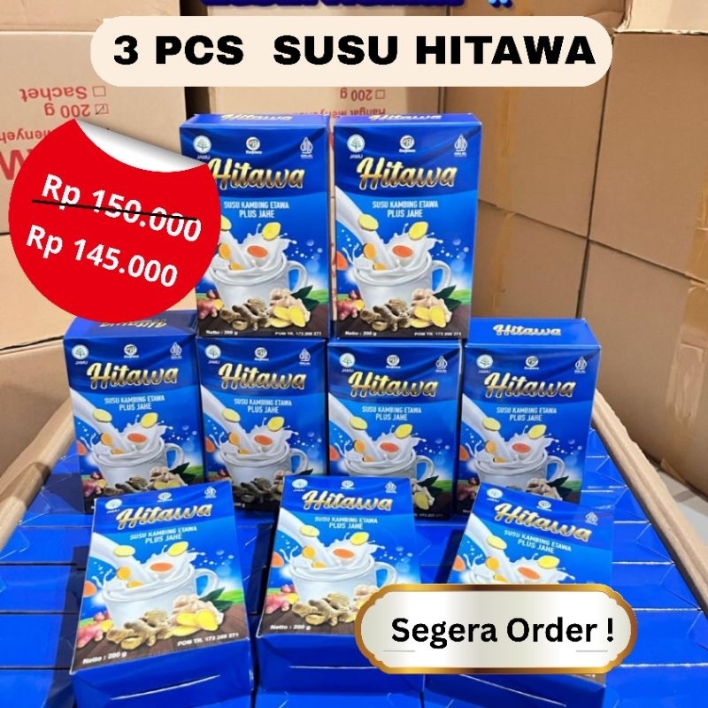 

3 BOX SUSU HITAWA SUSU ETAWA PLUS JAHE MERAH