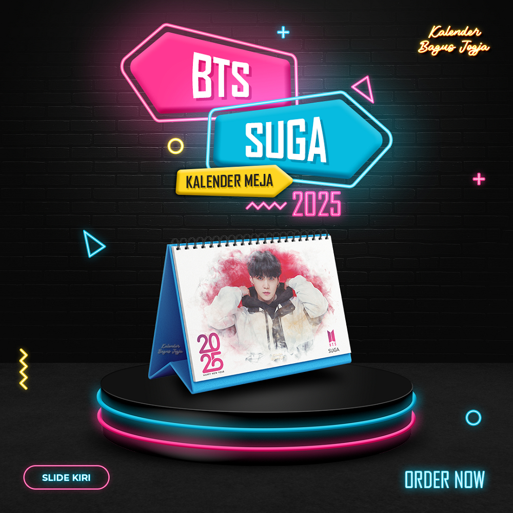 

KALENDER MEJA 2025 : KALENDER BTS / KALENDER BTS SUGA / KALENDER K-POP / KALENDER AESTHETIC