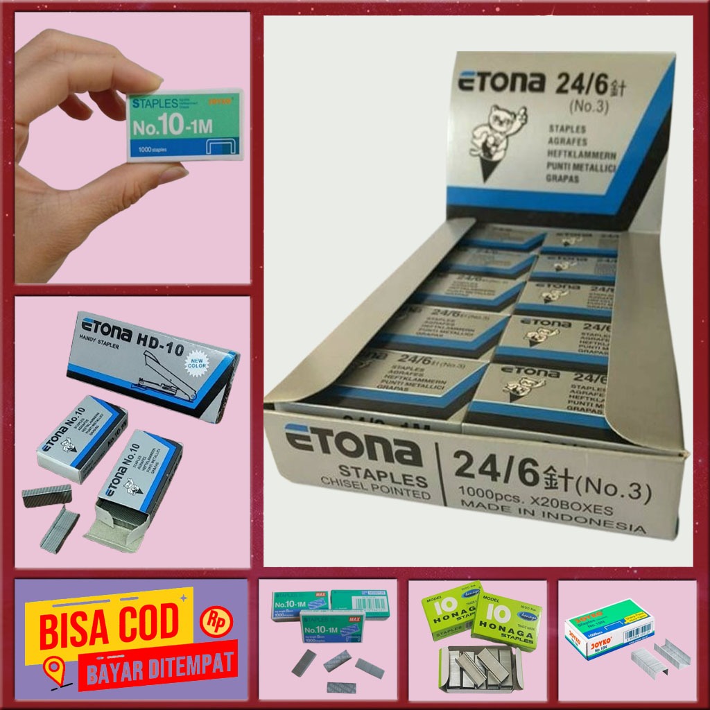 

Isi Staples Stapler Refill Kecil No.10