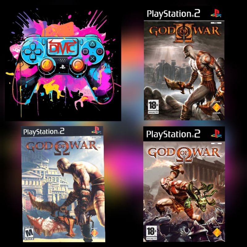 KASET PS2 FAT DAN SLIM GOD OF WAR 1  2  dan vamvire KASET TULIS SPIDOL