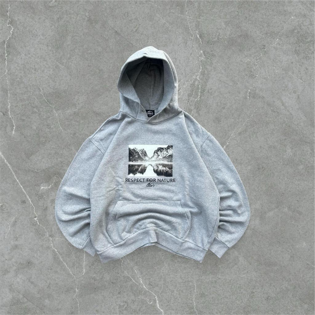 Jaket Hoodie Official Camp 7 Respect For Nature Logo
