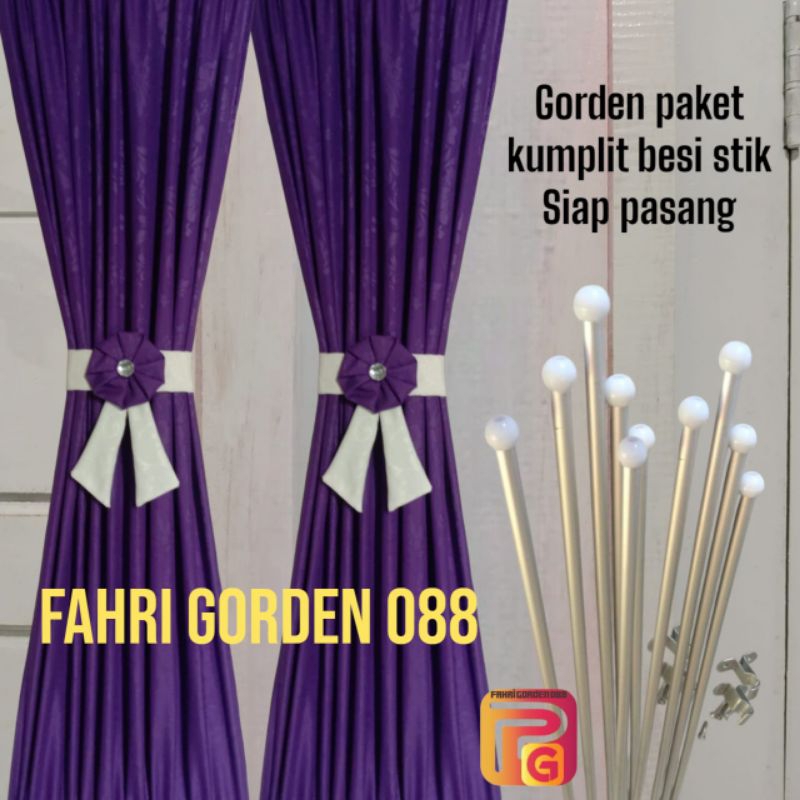 Gorden kupu-kupu jendela minimalis/Korden polos/Gorden fullset besi
