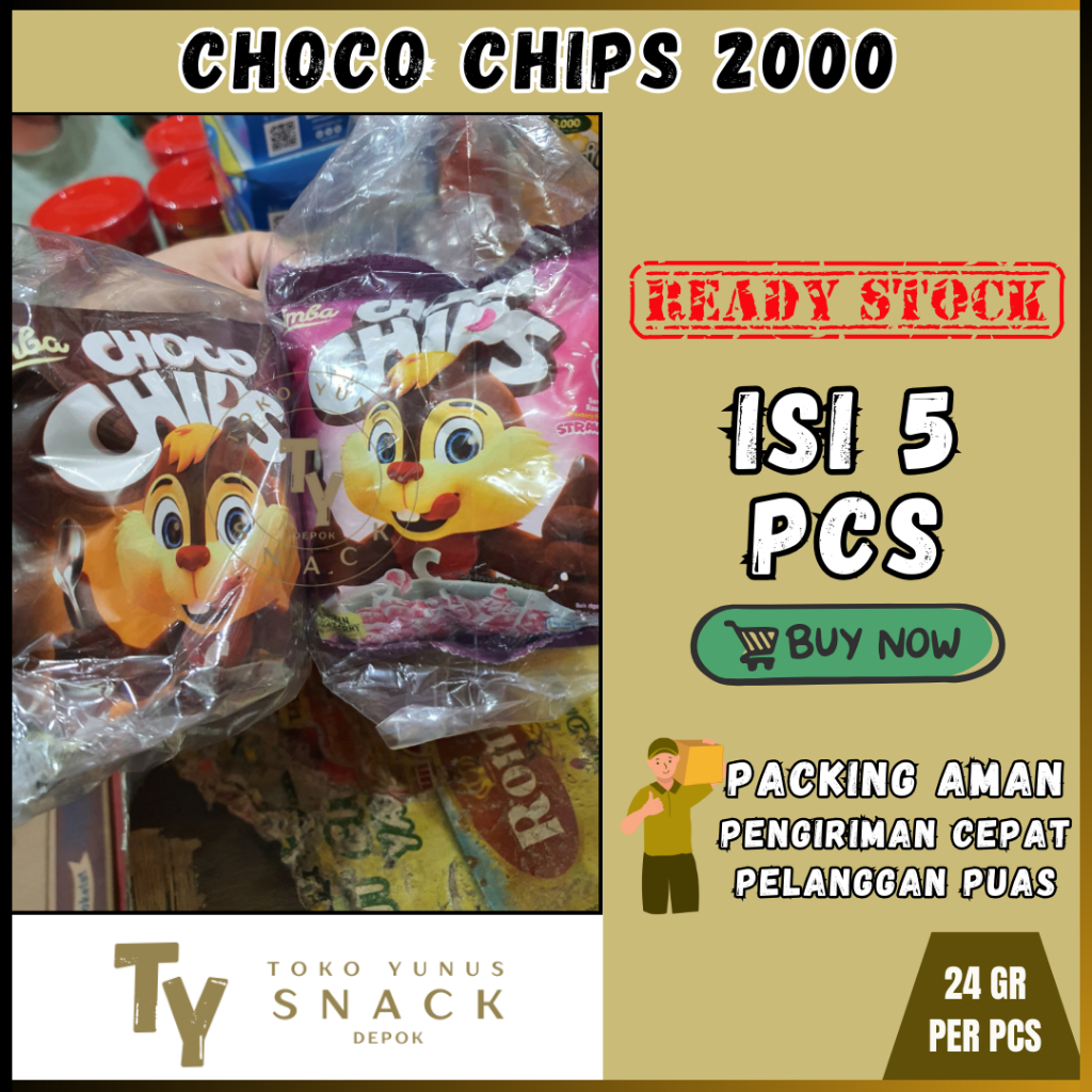 

SIMBA CHOCO CHIPS 2000 PACK ISI 5PCS @24GR