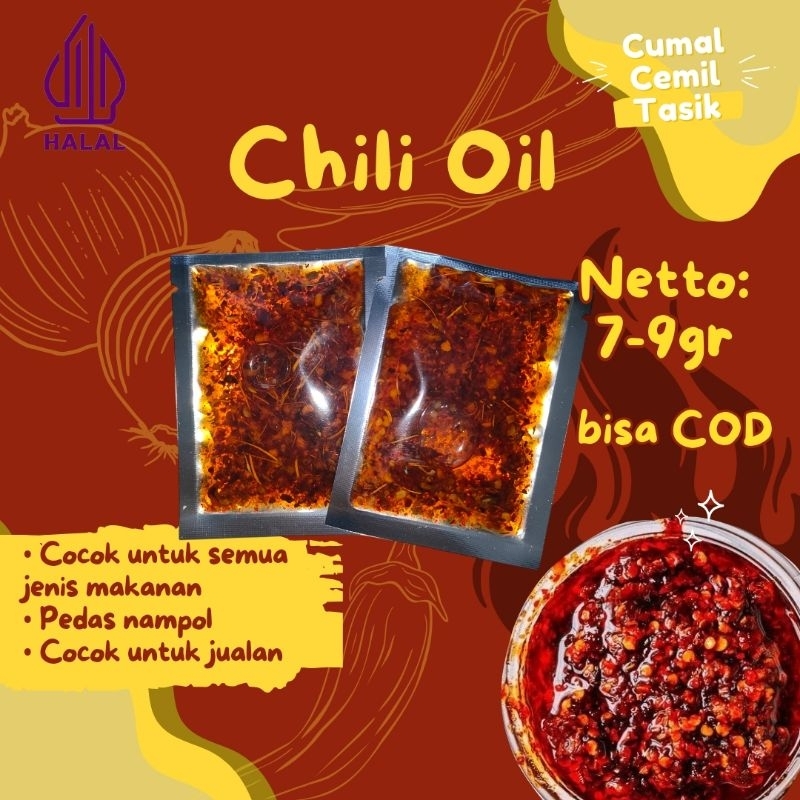 

Chili Oil / Minyak Cabai Kemasan Sachet 7-9 gram