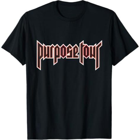 Kaos Band Justin Bieber Purpose Tour Logo T-Shirt