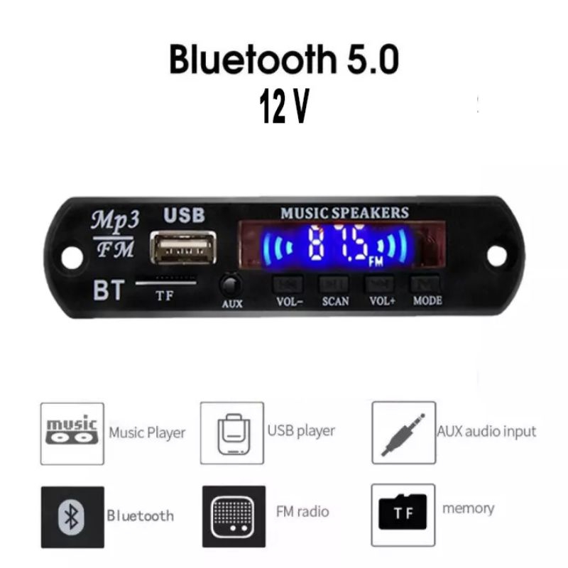 kit/modul mp3 bluetooth 5.0  media player 12 volt